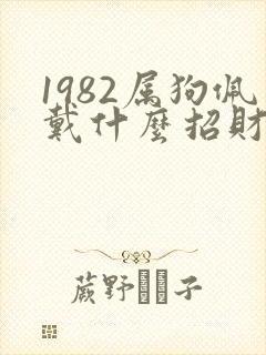 1982属狗佩戴什么招财
