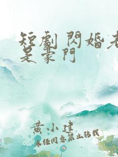 短剧 闪婚老公是豪门