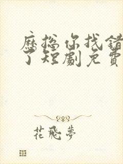 历总你找错夫人了短剧免费观看