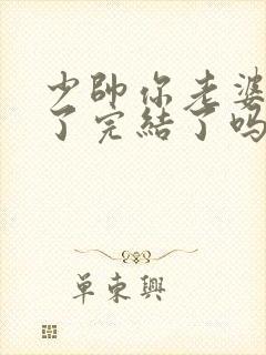 少帅你老婆又跑了完结了吗