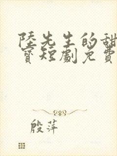 陆先生的甜妻酷宝短剧免费观看全集