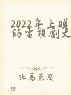 2022年上映的电视剧大全