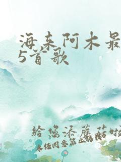 海来阿木最好听5首歌