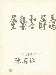 属龙和属马的做生意合财吗