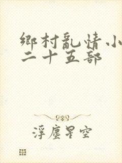 乡村乱情小说第二十五部