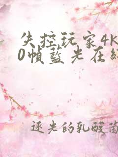 失控玩家4k60帧蓝光在线观看
