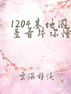 1204基地国产看片你懂的