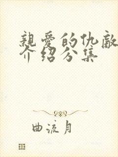 亲爱的仇敌剧情介绍分集