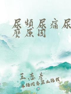 尿频尿痛尿血什么原因