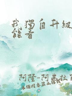 我独自升级在哪能看