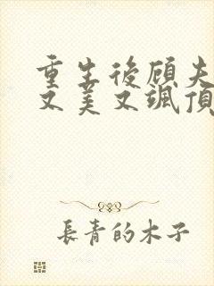重生后顾夫人她又美又飒顶点