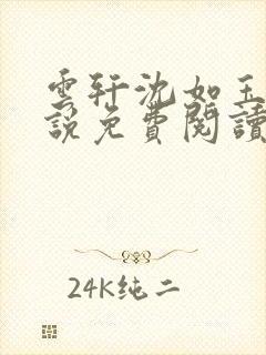 云轩沈如玉的小说免费阅读