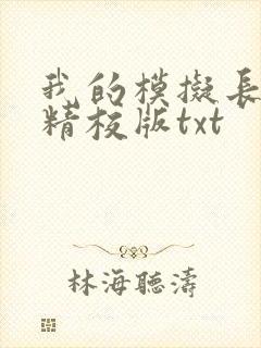 我的模拟长生路精校版txt