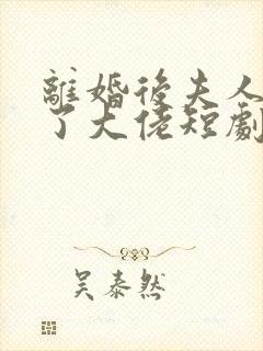 离婚后夫人她成了大佬短剧高清完整