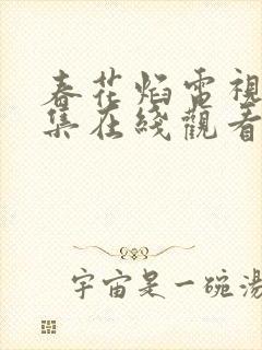 春花焰电视剧全集在线观看免费观看