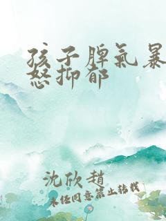 孩子脾气暴躁易怒抑郁