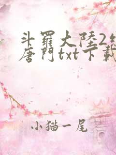 斗罗大陆2绝世唐门txt下载