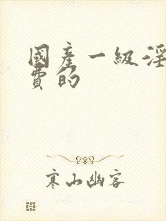 国产一级淫片免费的
