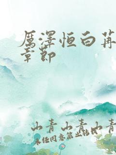 厉泽恒白苒后续章节
