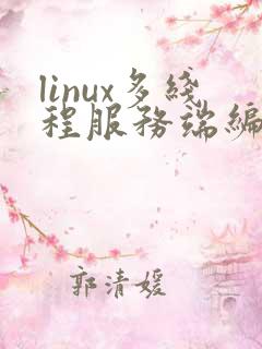 linux多线程服务端编程 pdf