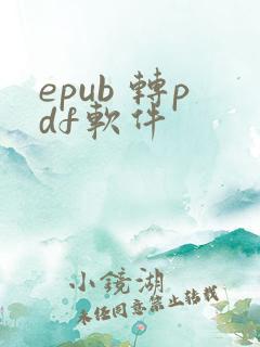 epub 转pdf软件