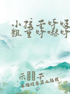 小孩子呼吸声音粗重呼哧呼哧的