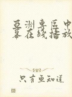 亚洲专区中文字幕在线播放