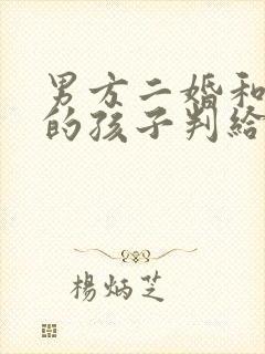 男方二婚和头婚的孩子判给谁