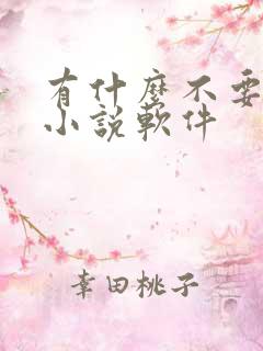有什么不要钱的小说软件