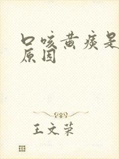 口咳黄痰是什么原因