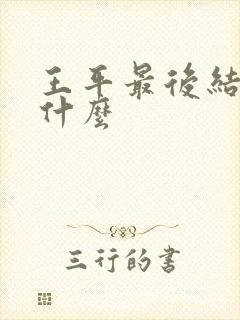 王平最后结局是什么