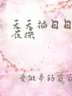 天天插日日射夜夜操