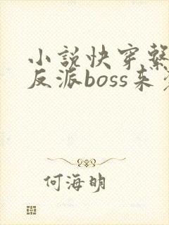 小说快穿系统之反派boss来袭免费阅读