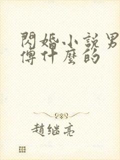 闪婚小说男主叫傅什么的