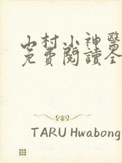 山村小神医陆凡免费阅读全文