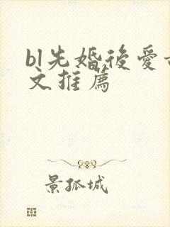 bl先婚后爱甜文推荐