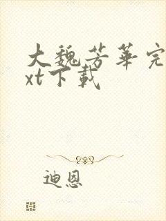 大魏芳华完本txt下载