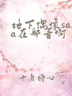 地下偶像sana在哪看啊