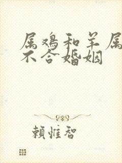 属鸡和羊属相合不合婚姻