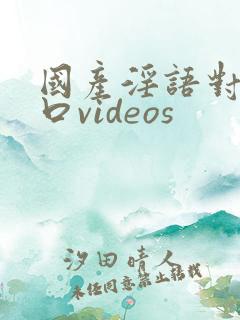 国产淫语对白粗口videos