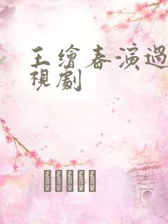 王绘春演过的电视剧