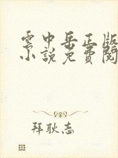 云中岳正版武侠小说免费阅读