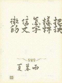 微信怎样把纸质的文字转换成电子版