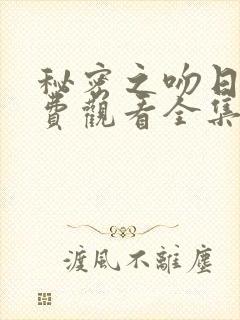 秘密之吻日剧免费观看全集