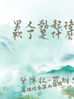 男人勃起后很快软了是什么原因