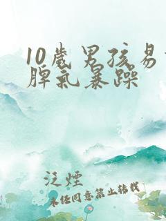 10岁男孩易怒脾气暴躁