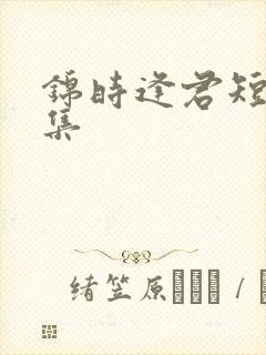 锦时逢君短剧合集