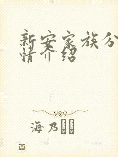 新安家族分集剧情介绍