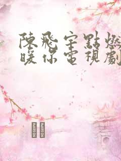 陈飞宇点燃我温暖你电视剧免费观看