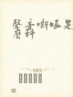 声音嘶哑是看什么科
